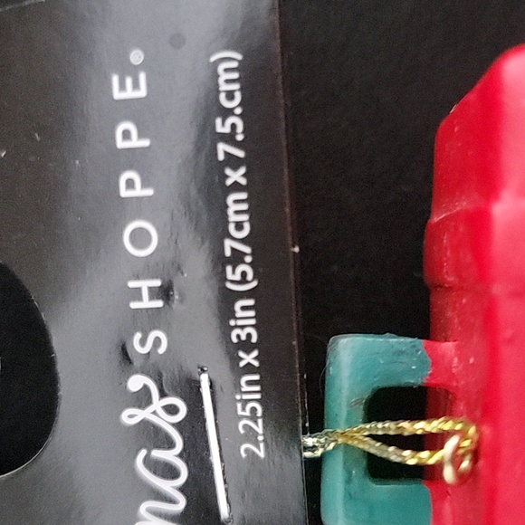 New Red Toolbox Resin Christmas Tree Ornament - Picture 3 of 4